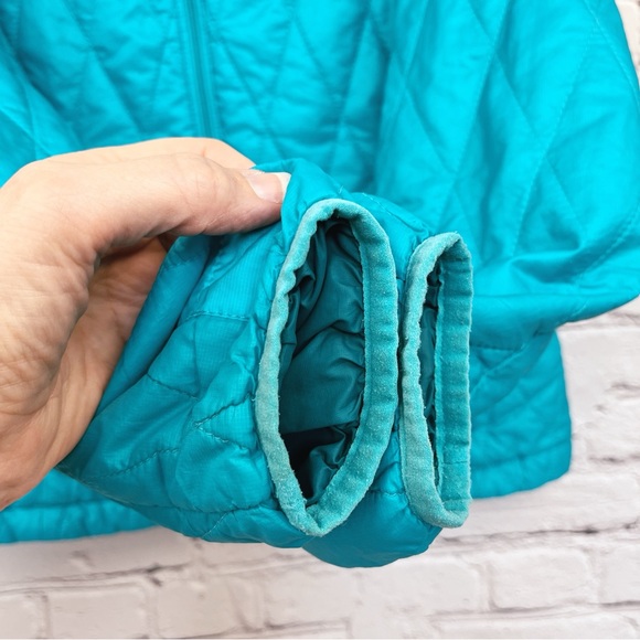 Patagonia Nano Puff Primaloft Diamond Quilted Full-Zip Jacket Turquoise Sz S/M - Picture 9 of 15